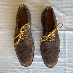 Donald J Pliner Ramsey Wingtip Derby Shoes Men's Mochca Suede